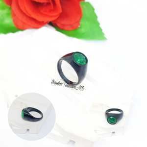 CINCIN PRIA TITANIUM BATU GARNET HITAM SUPER ELEGAN ANTI LUNTUR DAN ANTI KARAT (COD)