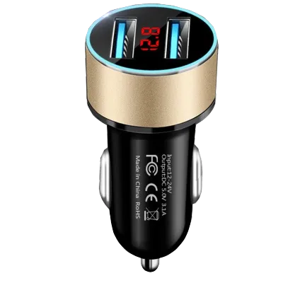 XYKJ Car Charger Colokan Charger Mobil Motor 2 Ports 3.1A 12V-24V Output Universal Colokan Lighters Mobil Motor