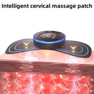 Mini Electric Rechargeable Neck Back Body Massager Cervical Massage 8 Modes 19 Levels Stimulator Pain Relief Massage Patch 