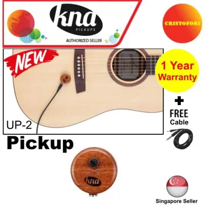 Guitar Pickup KNA UP-2 - Portable piezo for guitar Universal fit plus volume control with detachable and replaceable cable (UP2)