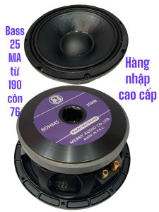 LOA BASS 25 MA TỪ 190 COIL 76 - XƯƠNG NHÔM HÀNG NHẬP CAO CẤP- GIÁ MỘT LOA