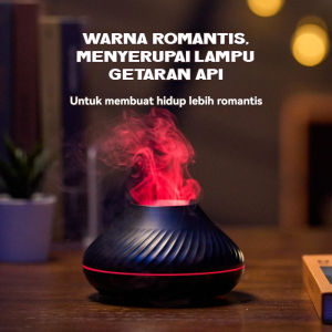 Humidifier Simulasi Api Purifier Atomisasi Mesin Aromaterapi Mesin Pengharum Rumah Tangga Lampu Warna-warni LED Simulasi Flame Humidifier