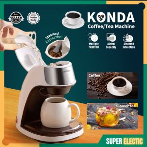 【Free Gift】 KONKA Coffee Maker Household Coffee Machine Maker Automatic Dripping Coffee Grinder for Home Office 康佳咖啡机