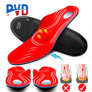 PVD 1 Pair Arch Support Shoes Insole Men Flat Feet Orthopedic Insoles X/O Leg Health Correction Plantar Fasciitis Orthotics Insoles for Men Women tapak kasut dalam