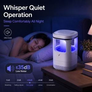 USB Rechargeable UV Mosquito Killer Lamp Chemical-Free Silent Bug Trap for Bedroom Office Home Eco-Friendly