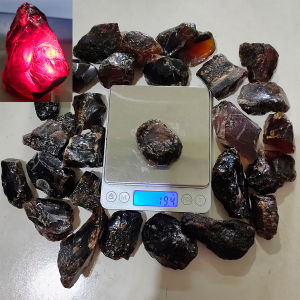 batu mustika fosil purba langka natural berat +/- 15gr dikirim random
