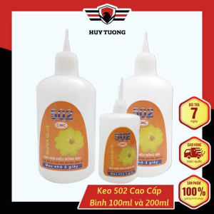 Keo 502 siêu dính thể tích từ 100ml tới 500ml hạn sử dụng 3 tháng luôn có date mới nhất và cực chất lượng - Huy Tưởng
