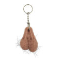 Tricky Men Penis Pendant Simulation Testicle Keyring Keychain Mini Car Keychain Accessories. 