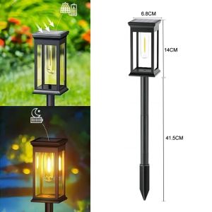 Aunlight Solar Garden Light Outdoor Courtyard Lamp Ip65 Waterproof Solar Tungsten Lights for Garden Yard Lawn Backyard Landscape Porch Decor