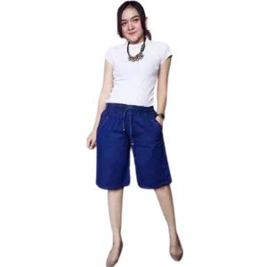 Celana Pendek Jeans Wanita 3/4 selutut / Hotpants Denim Clothes Premium / Hot pants Santai Cewek Polos