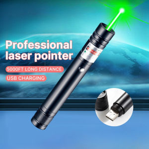 USB Recharge Laser Pointer Powerful Daylight Visible Beam Distance Outdoor Work