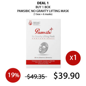 (PAMSIBC) No Gravity Lifting Mask (1 Box = 6 Sheet Masks) COCOMO