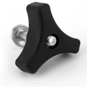 TIMES LORD Hi-Strength Lawn Mower Handle Screw Nut Wear-Resist Plastic Triple-Cornered Triangles Knob Handle Universal Replacements Kit Handlebar Screws Lawn Mower Machine