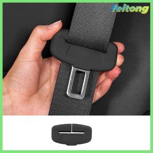 【feitong】🚕🚕【HOT SALE】 2Pcs Seat Belt Buckle Cover Anti-Scratch Rubber Car Seat Buckle Protector Clip Protection Cover Universal For SUV Sedan