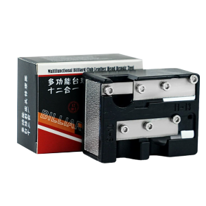 12IN1 2 Slot Alat Pasang Tip Billiard Portabel Cue Tip Repair Multifungsi
