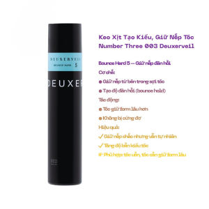 Keo Xịt Tạo Kiểu Number Three 003 Deuxerveil Giúp Tóc Bóng Mượt Tạo Phồng Giữ Nếp Tự Nhiên 170gr