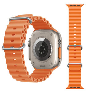 TAIHOM Ocean strap For Smart watch Ultra band Series 8 Smart Watch Ultra silicone correa bracelet Smartwatch band Ultra serie 7 6 3 se 8