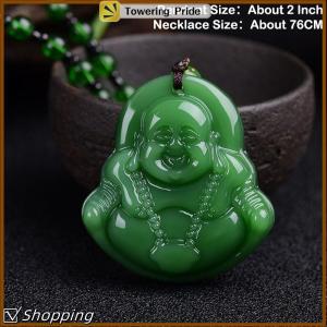 [Towering Pride] Fashion Classic Natural Chinese Agate Pendant Necklace Charm For Women Men Jewelry Carved Blessing Lucky Amulet Gifts