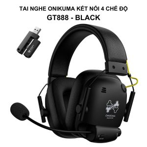 Tai Nghe Onikuma GT888 Kết Nối 4 Chế Độ - Tai Nghe Chụp Tai Kèm Micro Ngoài Không Thể Tháo Rời