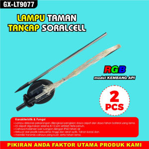 LAMPU LED TANCAP TAMAN SOLARCELL LT9079 LAMPU TENAGA SURYA LUAR RUANGAN