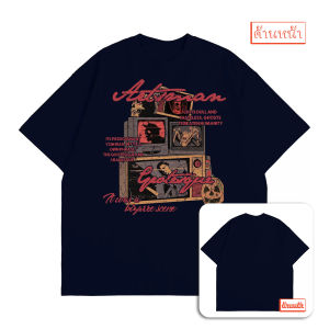 ARTSMAN แบบใหม่ปี2024 เสื้อยืดแขนสั้น โอเวอร์ไซส์ สไตล์วินเทจ ระบายอากาศได้ดี เสื้อลำลองวัยรุ่นผู้ชาย