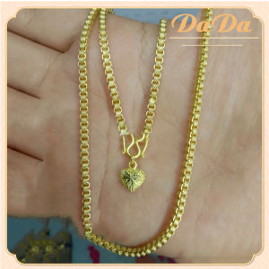 สร้อยคอจี้หัวใจ 3D น้ำหนัก 2.6 กรัม ทองคำ 99.99% ทองแท้ๆทั้งเส้น ขายได้ ทอง หลุด จำนำ gold