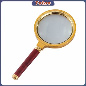 TalaoHandheld Magnifier Mini Pocket Microscope Reading Magnifying Glass Lens Jewelry Loupe 10X Diameter 90mm/80mm
