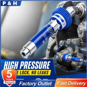 Grease Gun Coupler High Pressure Nozzle Lock Clamp Universal Adapter Steel Oil Pump Tool