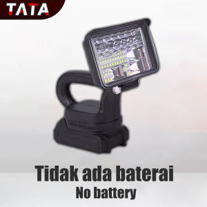 TATA Lampu Sorot Lampu Tembak Lampu darurat Portabel LED Lampu Depan  Baterai Emergency Lampu Sorot Pergudangan Proyek Lampu Led Portable Lamp Baterai 21V Work Lamp Senter 3 Inch / 4 Inch + Charger