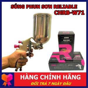 Súng Phun Sơn RELIABLE CHRB-W71- Dung Tích Cốc 400ml - Hàng Cao Cấp Nhật Bản - Bảo Hành 6 Tháng