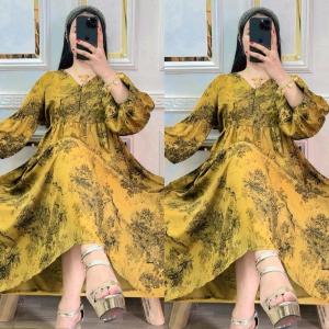 Miranti - Pakaian Wanita Dress Inares Busui Katun Rayon