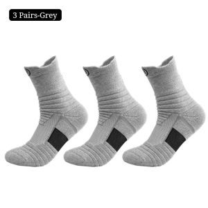 【SG Ready Stock】Outdoor Sports Socks 3 Pairs Men Thicken Basketball Football Running Cycling Ski Socks