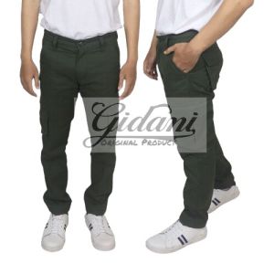 Celana Cargo Panjang Pria 100% Brand GIDANI Katun Tebal Distro Celana Pria Model Slim Fit Warna Hitam - Gaya Kasual & Semi Formal Celana Panjang Pria Slimfit Hitam Polos - Adem & Nyaman Dipakai Seharian