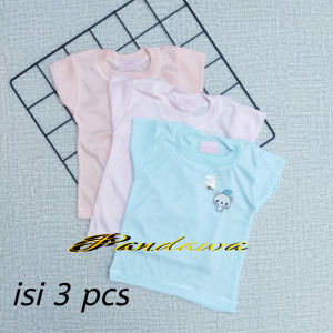 1/2 LUSIN (6 pcs) Singlet bayi BORDIR Premium Enjie SNI / Kaos Dalam Bayi Bordir Perempuan Dan Laki-Laki