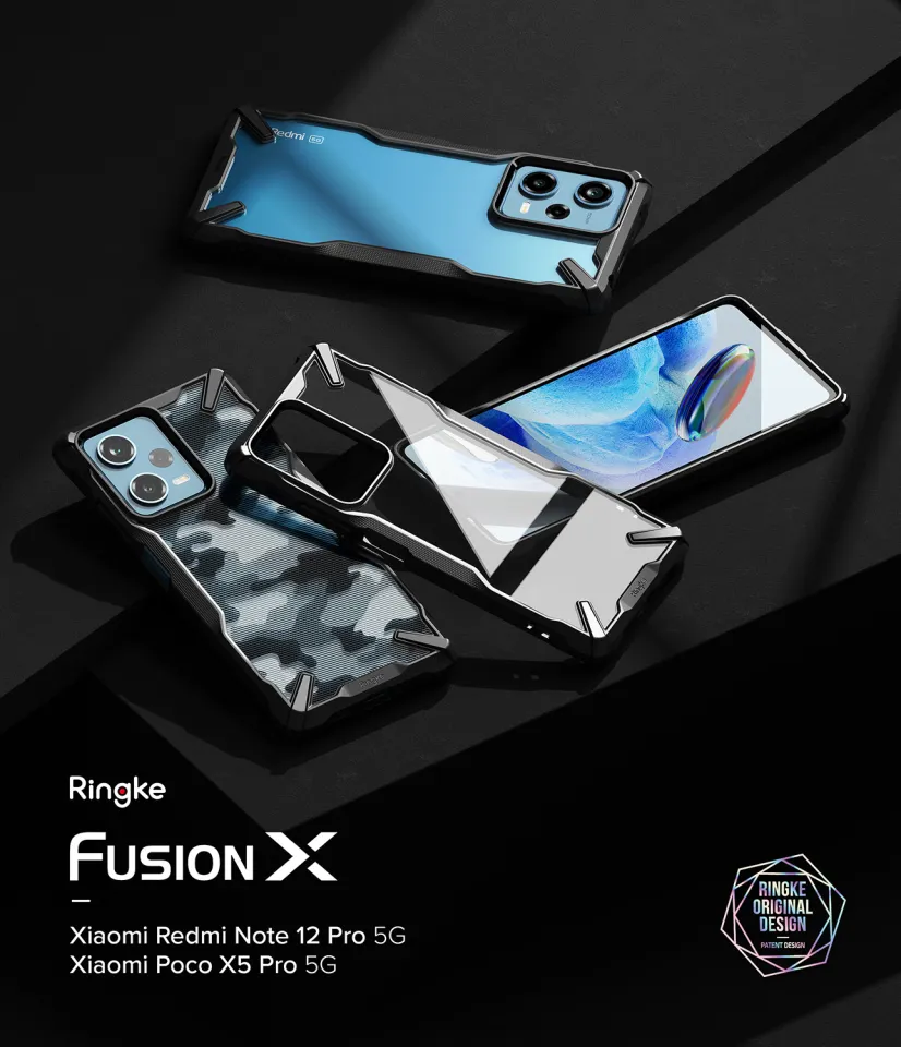 Ringke Fusion-X Compatible with Redmi Note 9 Case, Clear Back Heavy Duty  Shockproof TPU Rugged Bumper Phone Cover - Black