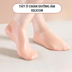 Tất ủ chân silicon dưỡng ẩm chống nứt gót chống trượt mềm da co giãn tốt dùng lại nhiều lần