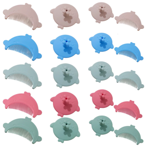 Baby Soft Comb Bath Cradle Caps Brush Hair Washing Scrubber Brush Baby Comb Massage Shampoo Brush for Infant Newborns