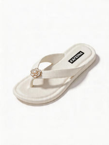 Free Shipping 2026 Summer New Floral Flip-Flops For Women Thick-Soled Non-Slip Outdoor Wear Soft-Soled Beach Sandals