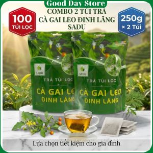 COMBO 2 TÚI Trà túi lọc Cà Gai Leo Đinh Lăng Saduhỗ trợ giải độc gantăng tuần hoàn máu não