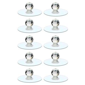 WISH BOUTIQUE Punch-Free คริสตัลคริสตัลคริสตัล หน้าต่างหน้าต่างหน้าต่าง ตู้เก็บของในบ้าน ลูกบิดประตูประตู รูปทรงเพชร ที่จับตู้เก็บของ เฟอร์นิเจอร์ดึง ที่จับลิ้นชักลิ้นชัก จับตะขอแขวน