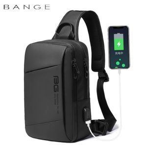 BANGE Cross Body Bag Water Resistant Chest Bag Man Shoulder Bag