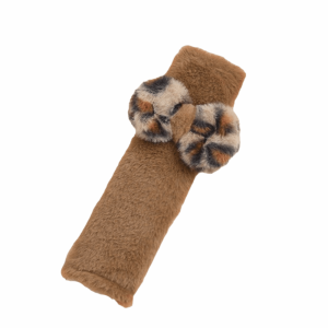 UNQIN Leopard Print Car Seat Belt Shoulder Pads Soft Fluffy Durable Plush Seat Belt Ornaments Comfortable Wear-Resistant Shoulder Pad Cover Seat Belt Accessories