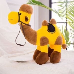 DAWEIF With Saddle Plush Camel Toy Desert Travel 30cm Simulation Stuffed Animal Soft Double Hump Soft Travel Hump Home