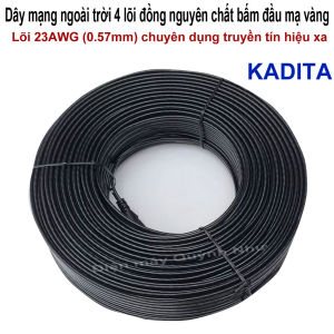 [HCM] 60m đến 100m Dây mạng ngoài trời 4 lõi đồng nguyên chất đầu đúc - Cáp mạng ngoài trời Dây lan ngoài trời cáp lan ngoài trời
