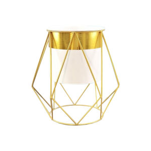 Flower Stand Iron Art Green Plant Flower Stand Living Room Office Desktop Flower Pot Balcony Simple And Light Luxury Nordic Floor Creative Flower Pot