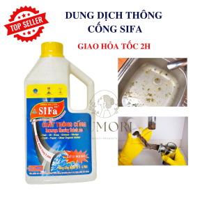 DUNG DỊCH THÔNG CỐNG 700 GRAM xử lí tắc nghẽn cống bồn cầu bồn rửa chén  thông tắc nhanh an toàn cho đường ống KUMORI STORE