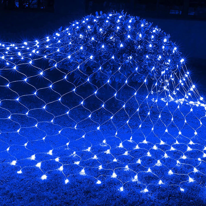 Musdom Net Mesh String Lights Solar Light Outdoor Waterproof Christmas