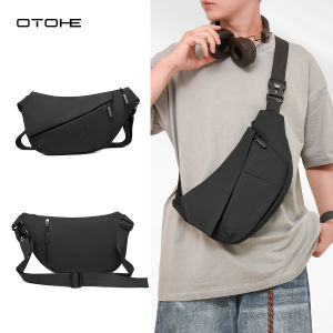OTOHE Mens Chest Bag Waterproof Shoulder Bag Outdoor Sports Bag Large Capacity Running Bag Casual Bag Cross Body Bag Outdoor Fitness Bag Phone Bag Travel Bag Business Bag