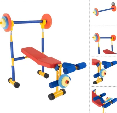 Childrens Fitness Equipment Mini Treadmill Weightlifting Set Fixed Bicycle Stepper Sports Toy 3-12