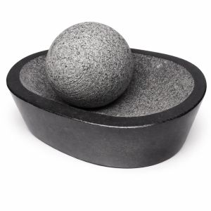 Premium Stone Ammikkal 4.6kg | Large Flat Grinder for Chutney Masala & Spice Grinding (1 Set)